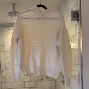 Varley Cream open knit sweater